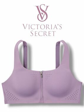 Victoria's Secret VSX Featherweight Max Front-Zip Sports Bra in the Size 38D